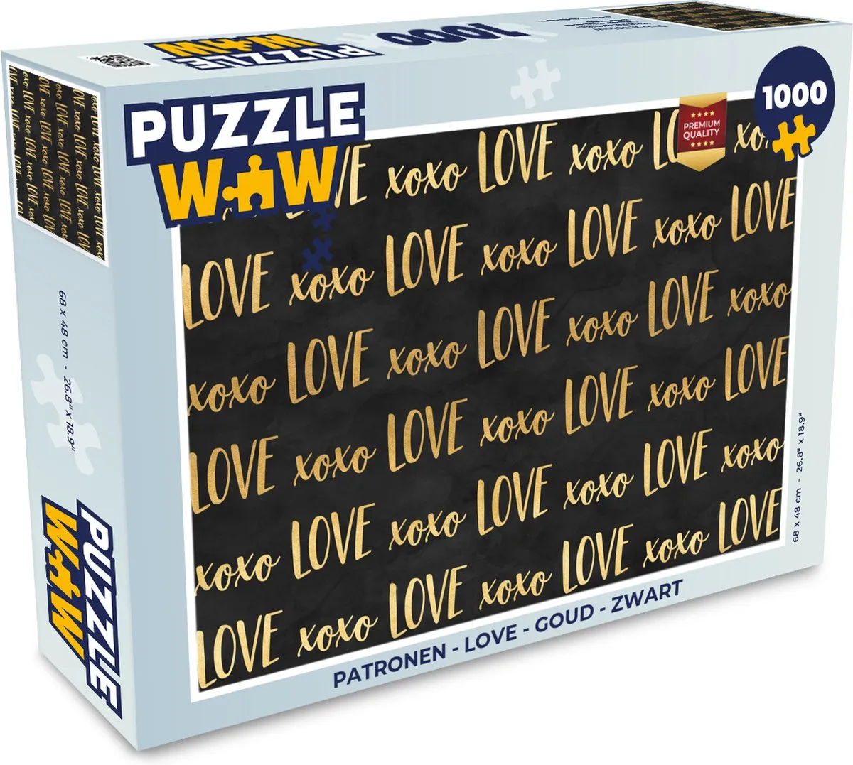 PuzzleWow Love Legpuzzel 1000 Stuks - Multicolor
