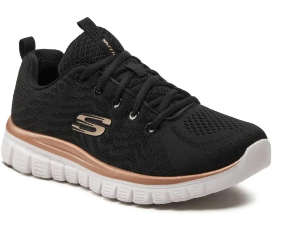 Skechers Graceful Get Connected 12615-BKGD Sneakers - Zwart - afbeelding 2 van 6