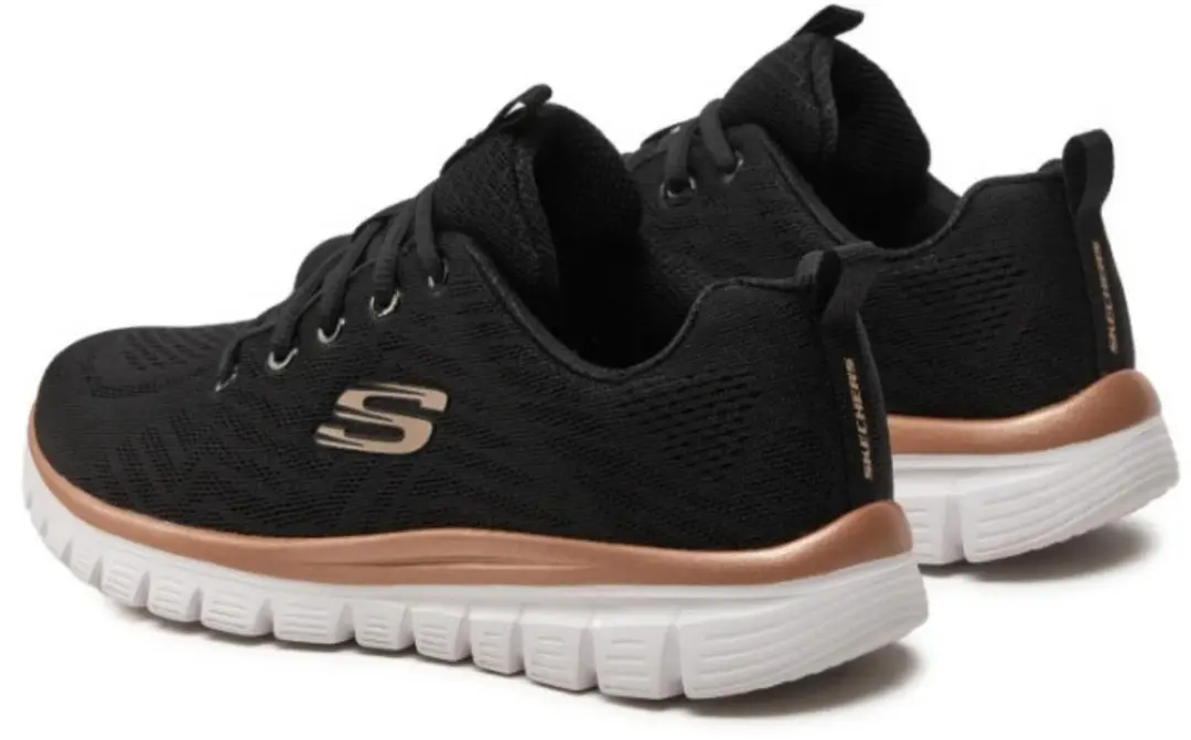 Skechers Graceful Get Connected 12615-BKGD Sneakers - Zwart - afbeelding 3 van 6