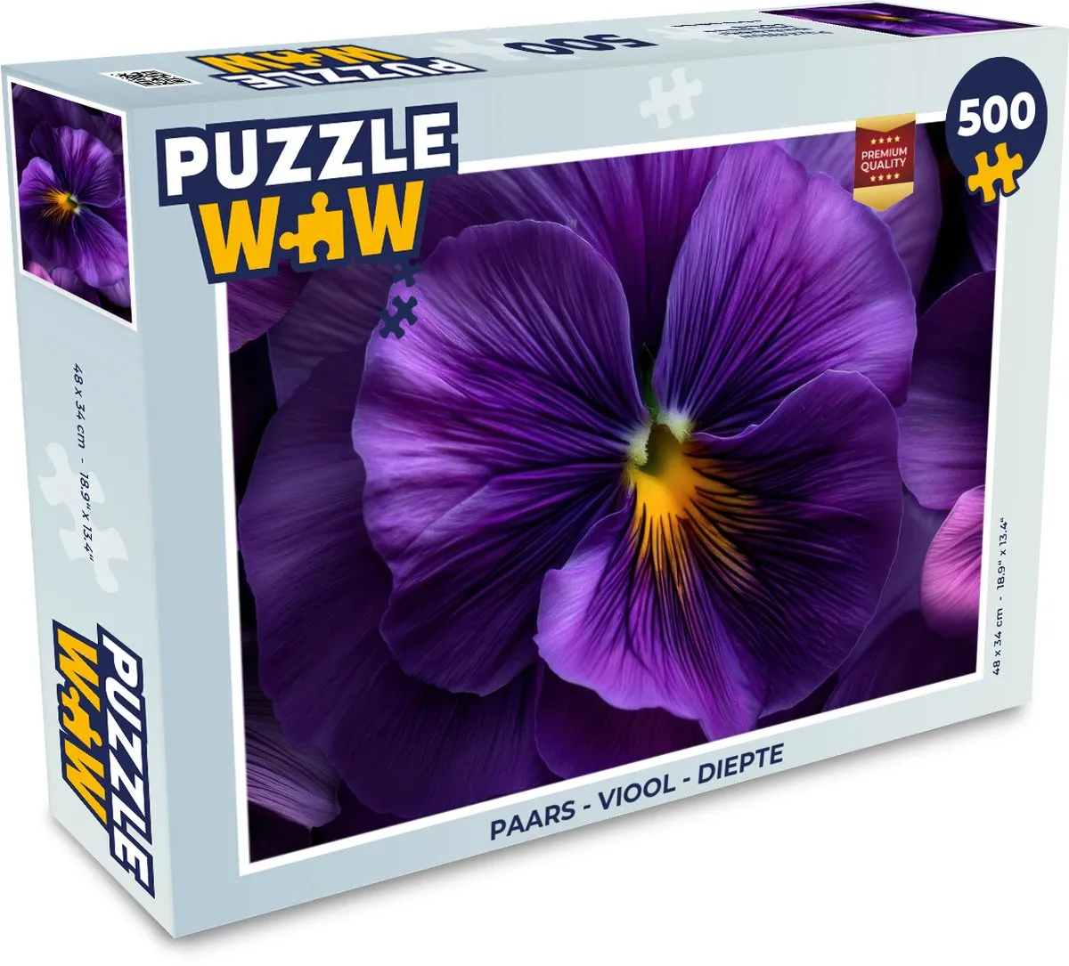 PuzzleWow Viool Paars Legpuzzel 500 Stuks - MPN 8721414228218