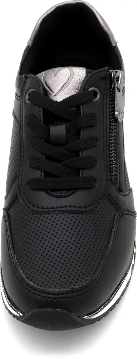 Marco Tozzi Dames Sneaker 23782-091 - Maat 38 - Zwart - afbeelding 3 van 5