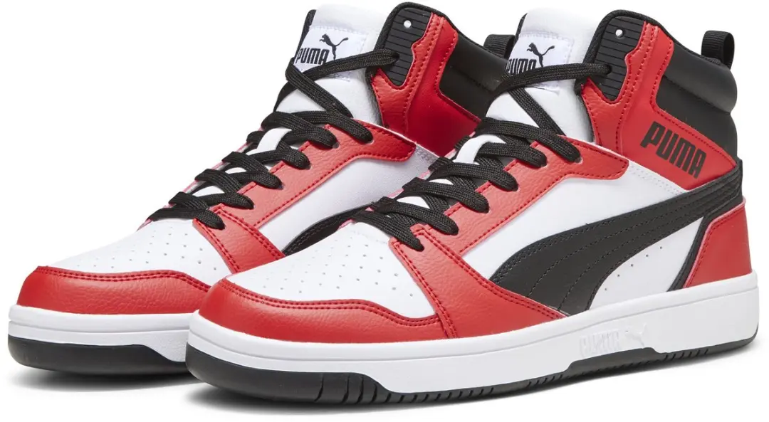 PUMA Rebound v6 Sneakers 392326-04 - Wit/Zwart/Rood