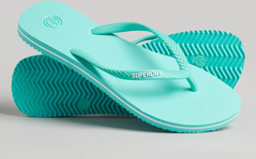 Superdry Dames Teenslippers Aqua 36/37