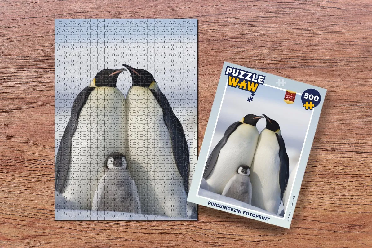 PuzzleWow Pinguïn Legpuzzel 500 Stuks - Multicolor