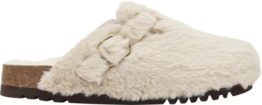 SCHOLL FAE NEW F Synthetic fur G Womens Off white FALSO Clogs