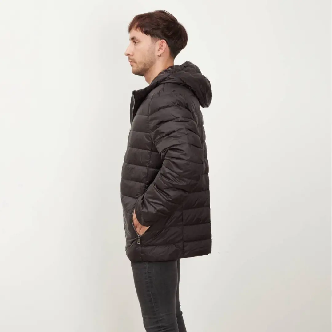 GEOX M2625B T2562 M DERECK HOOD JACKET Zwart 56 EU