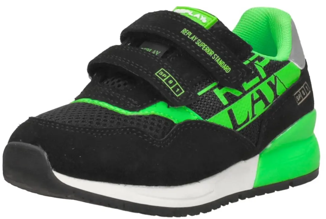 Replay Shoot Jr11 Sneakers Jongens - Leren Sneaker - Zwart - Maat 29 - afbeelding 4 van 6