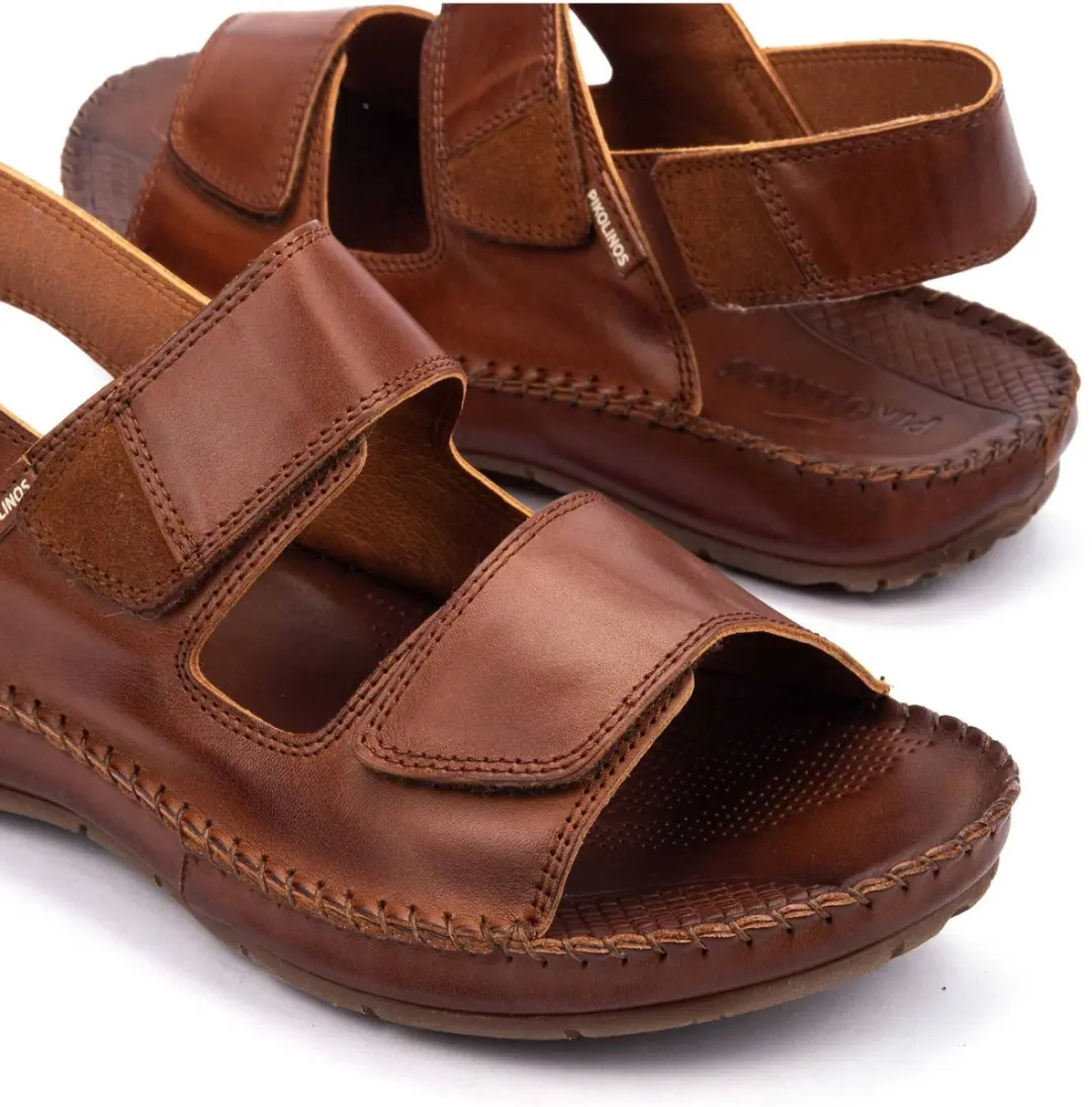 Pikolinos Tarifa Bruine Leren Sandalen 44