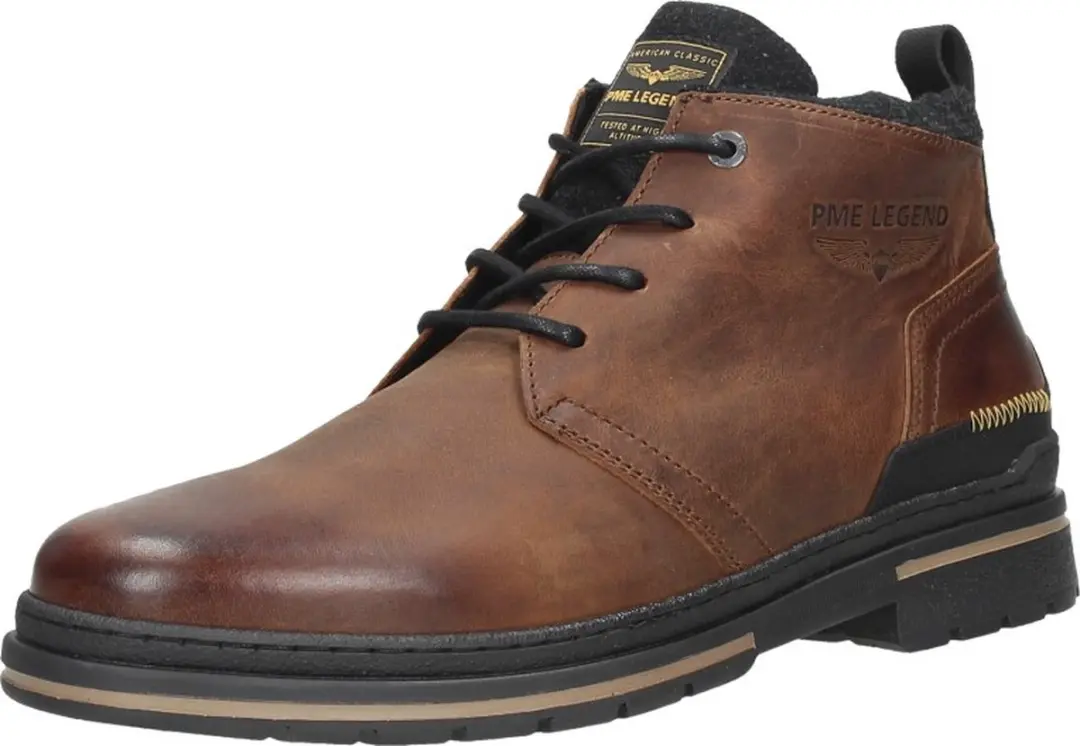 PME Legend Fleetman Heren Veterschoenen - Bruin - Maat 46