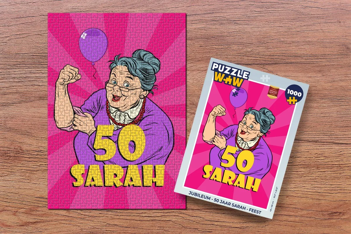 PuzzleWow Jubileum Sarah Legpuzzel 1000 Stuks - Multicolor