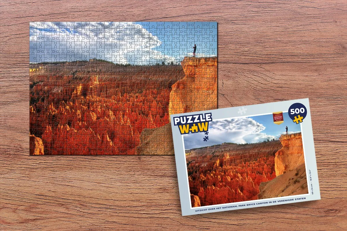 PuzzleWow Bryce Canyon Legpuzzel 500 Stuks - Multicolor