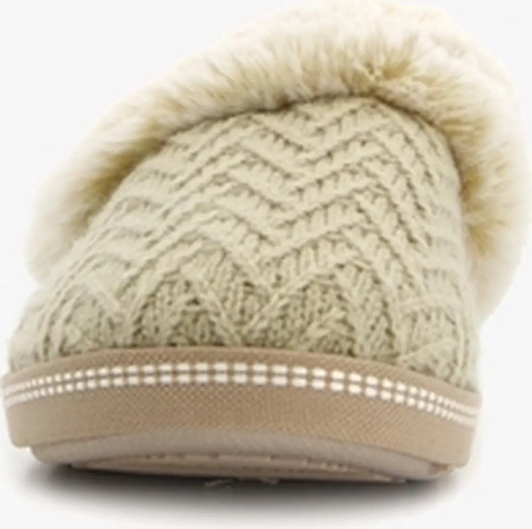 Skechers Cozy Campfire Dames Pantoffels - Beige - Maat 36 - afbeelding 6 van 6