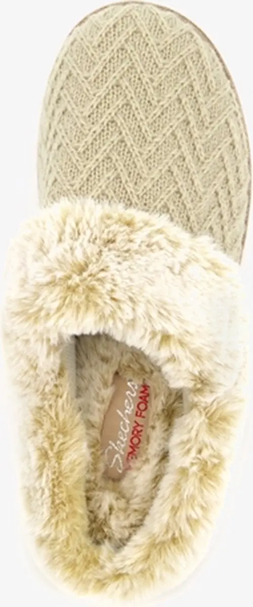 Skechers Cozy Campfire Dames Pantoffels - Beige - Maat 36 - afbeelding 4 van 6