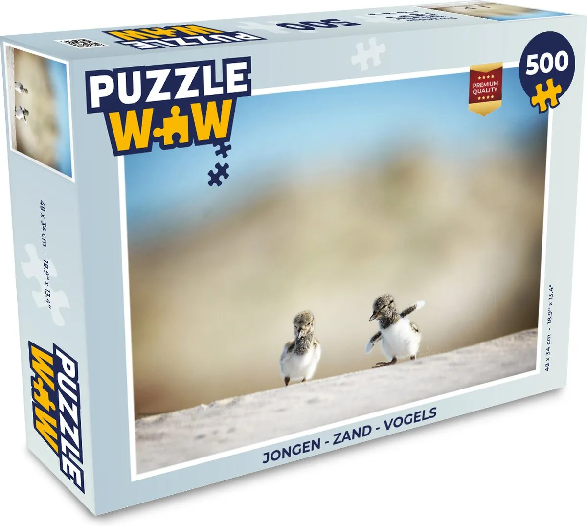 PuzzleWow Vogels Legpuzzel 500 Stuks - Multicolor