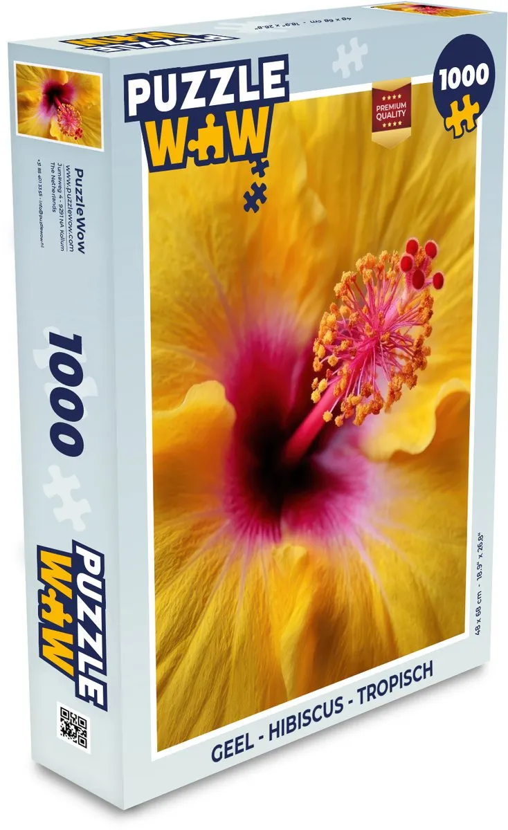 PuzzleWow Legpuzzel Hibiscus 1000 Stuks
