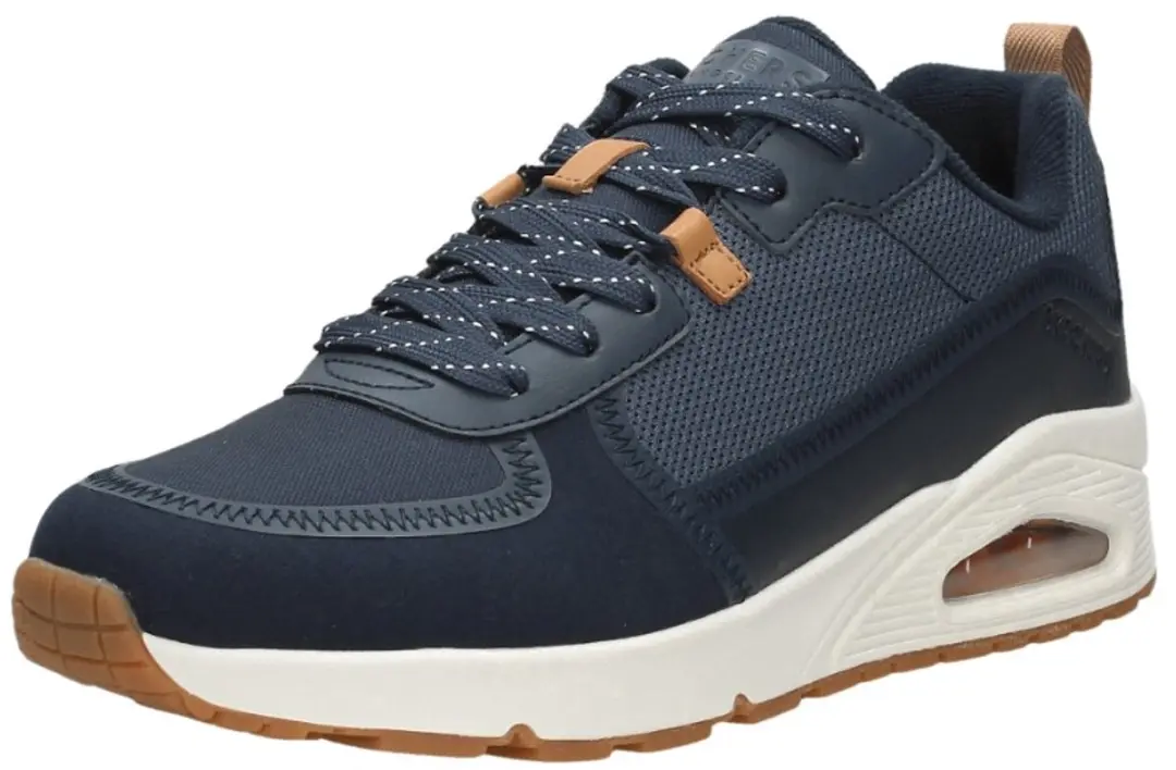 Skechers Uno Layover Heren Sneakers - Navy - afbeelding 4 van 6