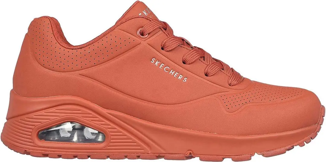 Skechers Uno-Stand on Air Dames Sneakers - 36 - Oranje - afbeelding 2 van 6