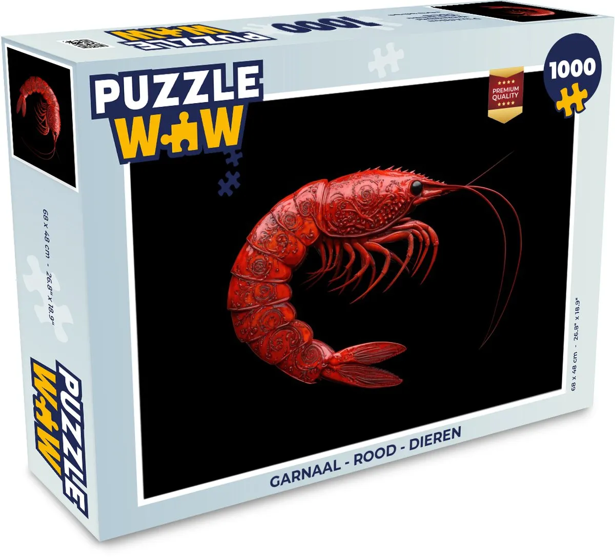 PuzzleWow Garnaal Legpuzzel 1000 Stuks
