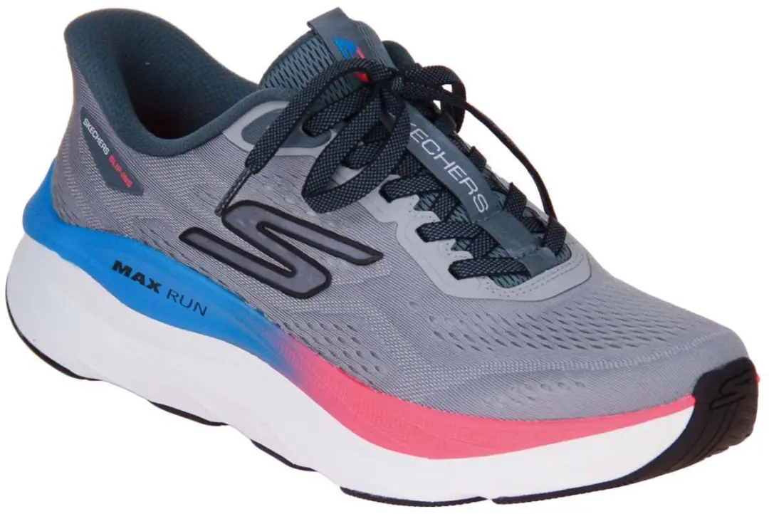 Skechers Max Run Sneakers - Heren 43 - Grijs - afbeelding 4 van 6