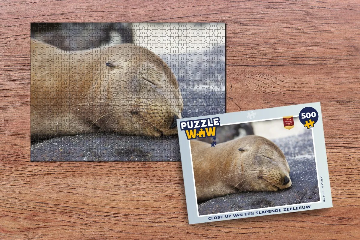 PuzzleWow Close Up Dieren Legpuzzel 500 Stuks - Multicolor