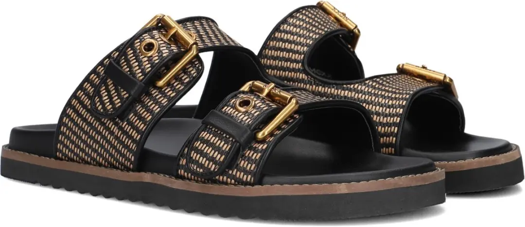 Mexx Reilly Penny Slippers - Zwart 40 - afbeelding 2 van 6