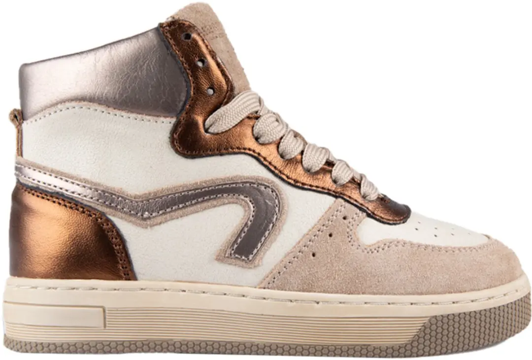 Hip H1301 Sneakers Meisjes - Leren - Beige Maat 35 - afbeelding 2 van 6