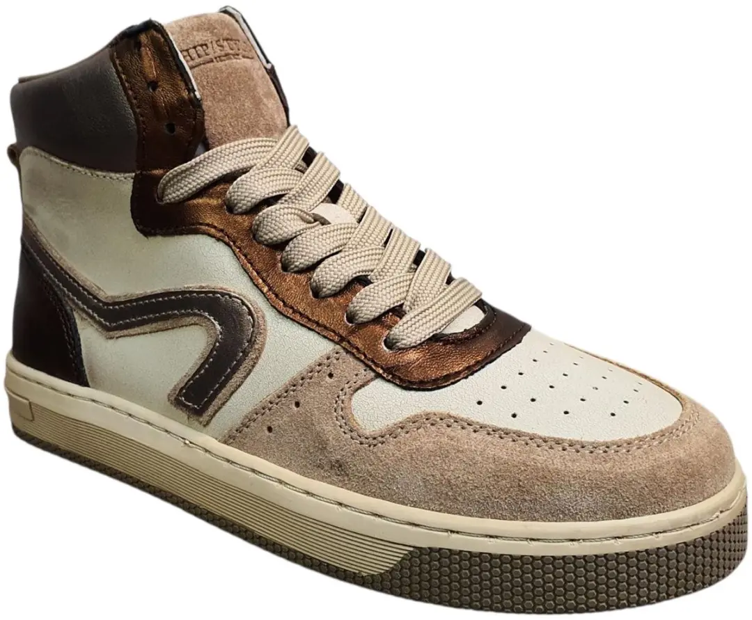 Hip H1301 Sneakers Meisjes - Leren - Beige Maat 35 - afbeelding 3 van 6