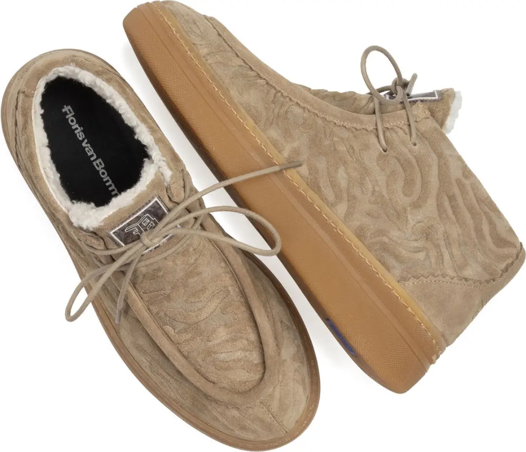 Floris van Bommel Fygi Sneakers - Beige - Maat 41 - afbeelding 5 van 6