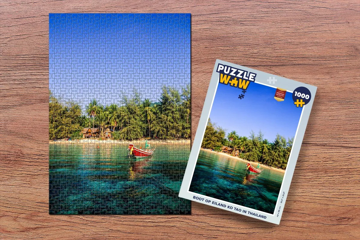 PuzzleWow Legpuzzel Ko Tao Thailand 1000 Stuks - Multicolor