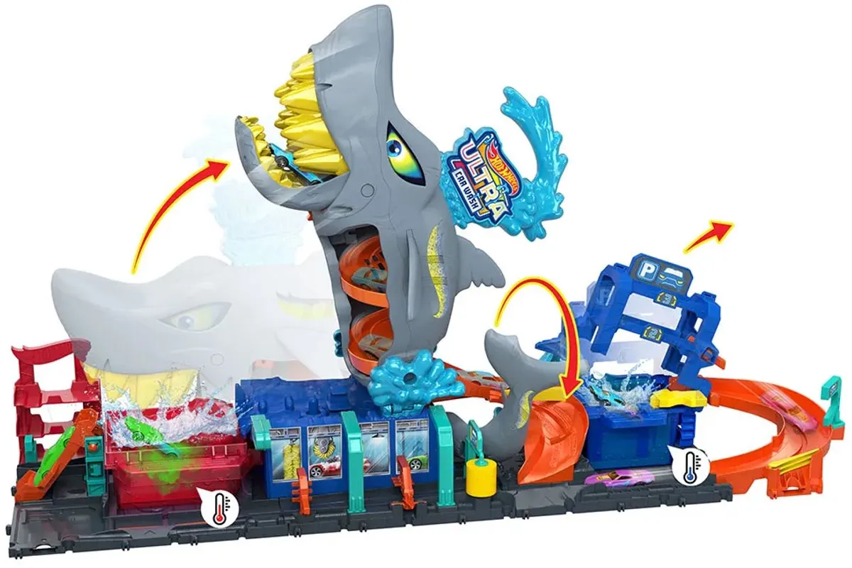 Hot Wheels Ultra Shark Racebaan HTN82 - Multicolor