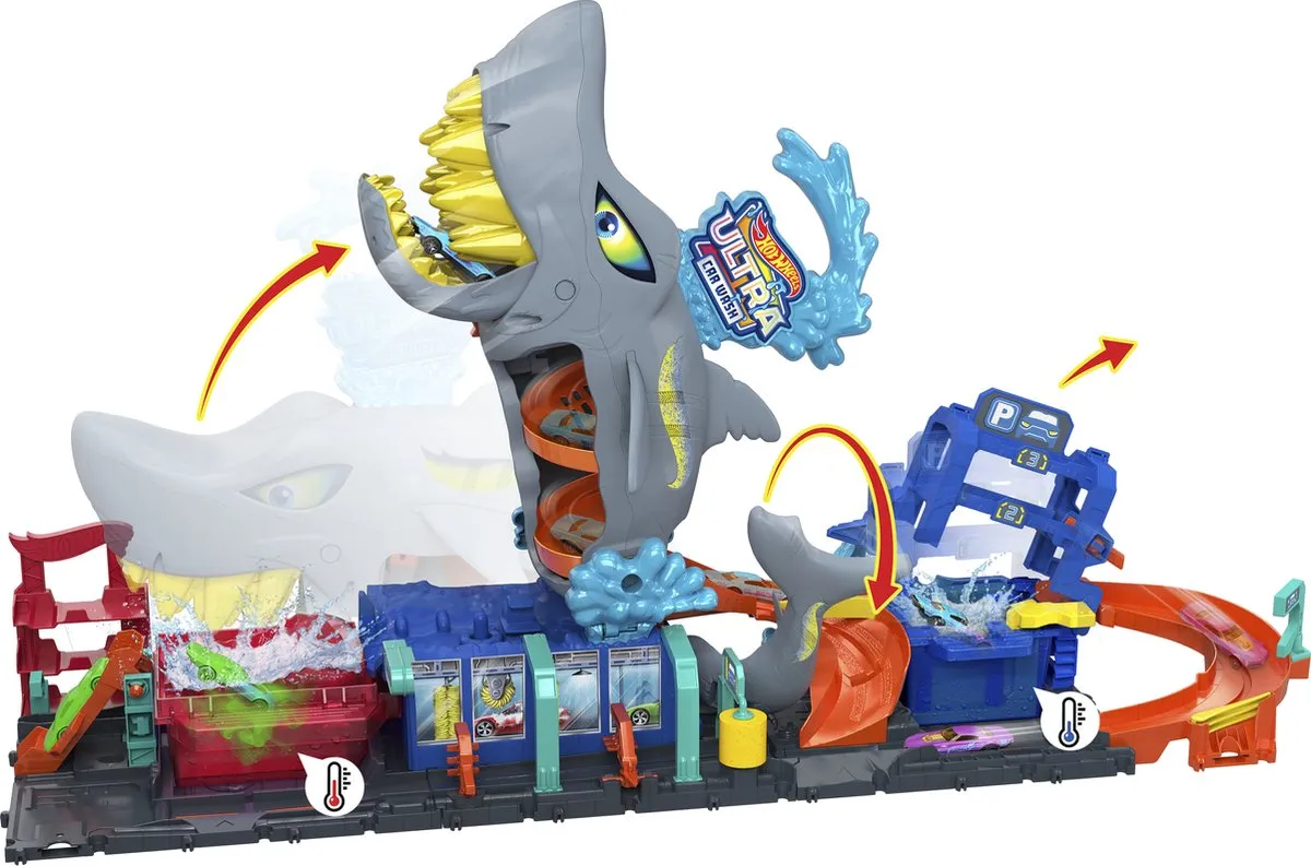 Hot Wheels Ultra Shark Racebaan HTN82 - Multicolor - afbeelding 6 van 6