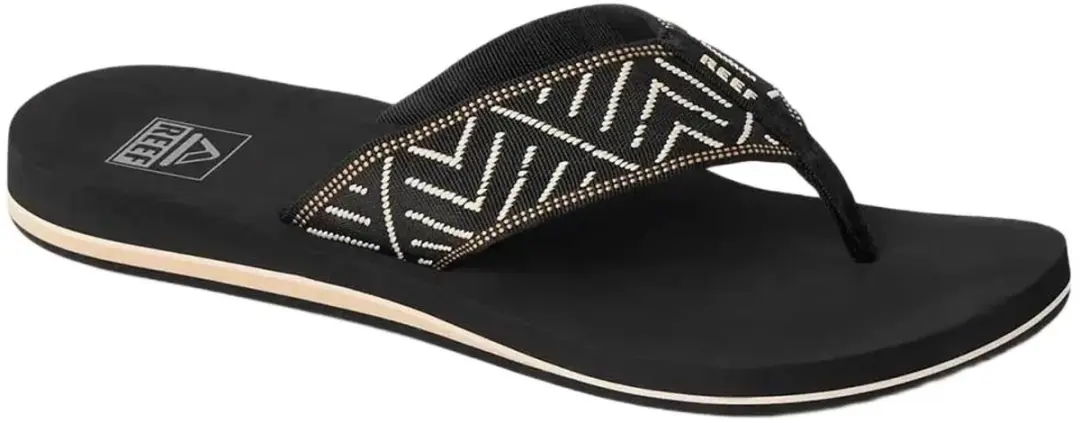 Reef Spring Woven Teenslipper - Zwart - afbeelding 3 van 6