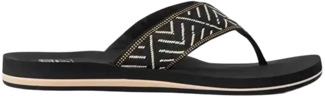Reef Spring Woven Teenslipper - Zwart - afbeelding 2 van 6