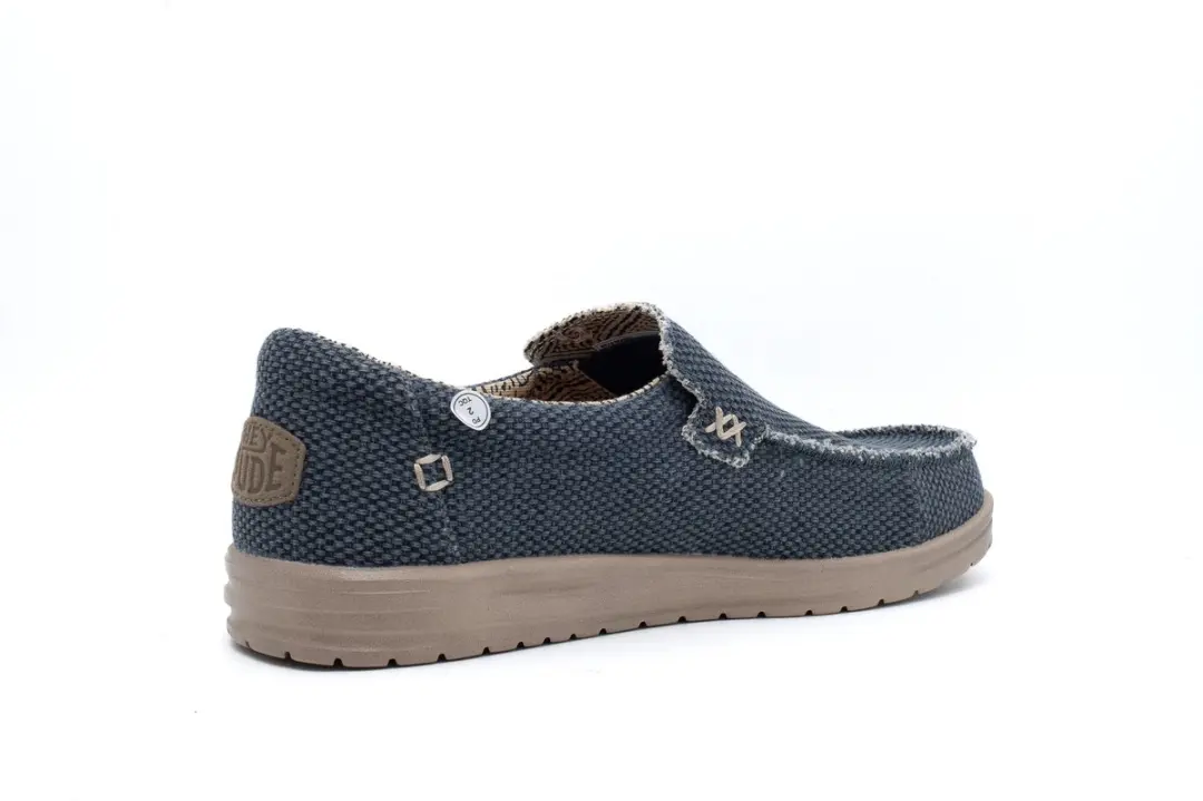 HEYDUDE Mikka Instappers - Blauw Canvas - Maat 41 - afbeelding 6 van 6