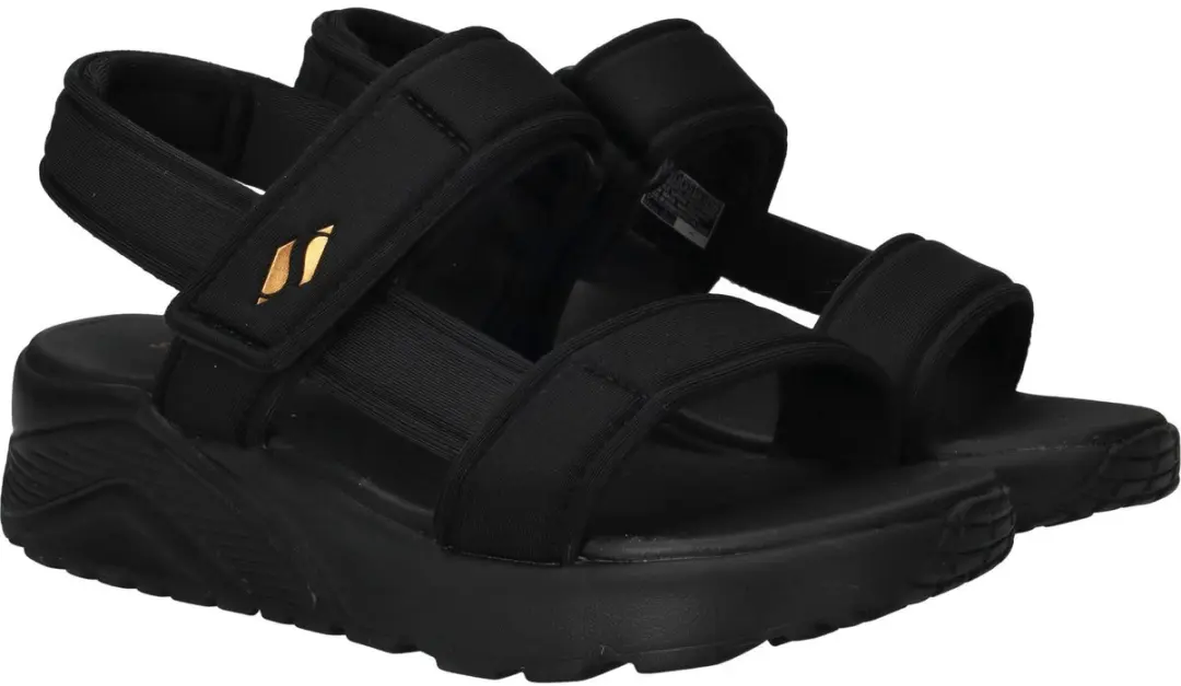 Skechers Uno Lite Sandalen - Meisjes 36 - Zwart - afbeelding 5 van 6