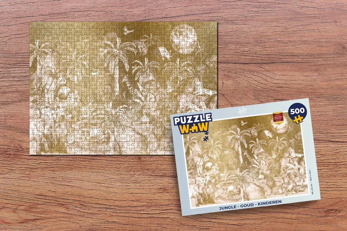 PuzzleWow Jungle Legpuzzel 500 Stuks - Multicolor