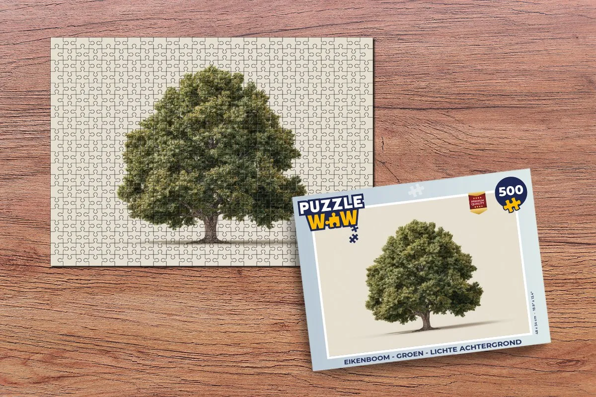 PuzzleWow Eikenboom Legpuzzel 500 Stuks - Groen