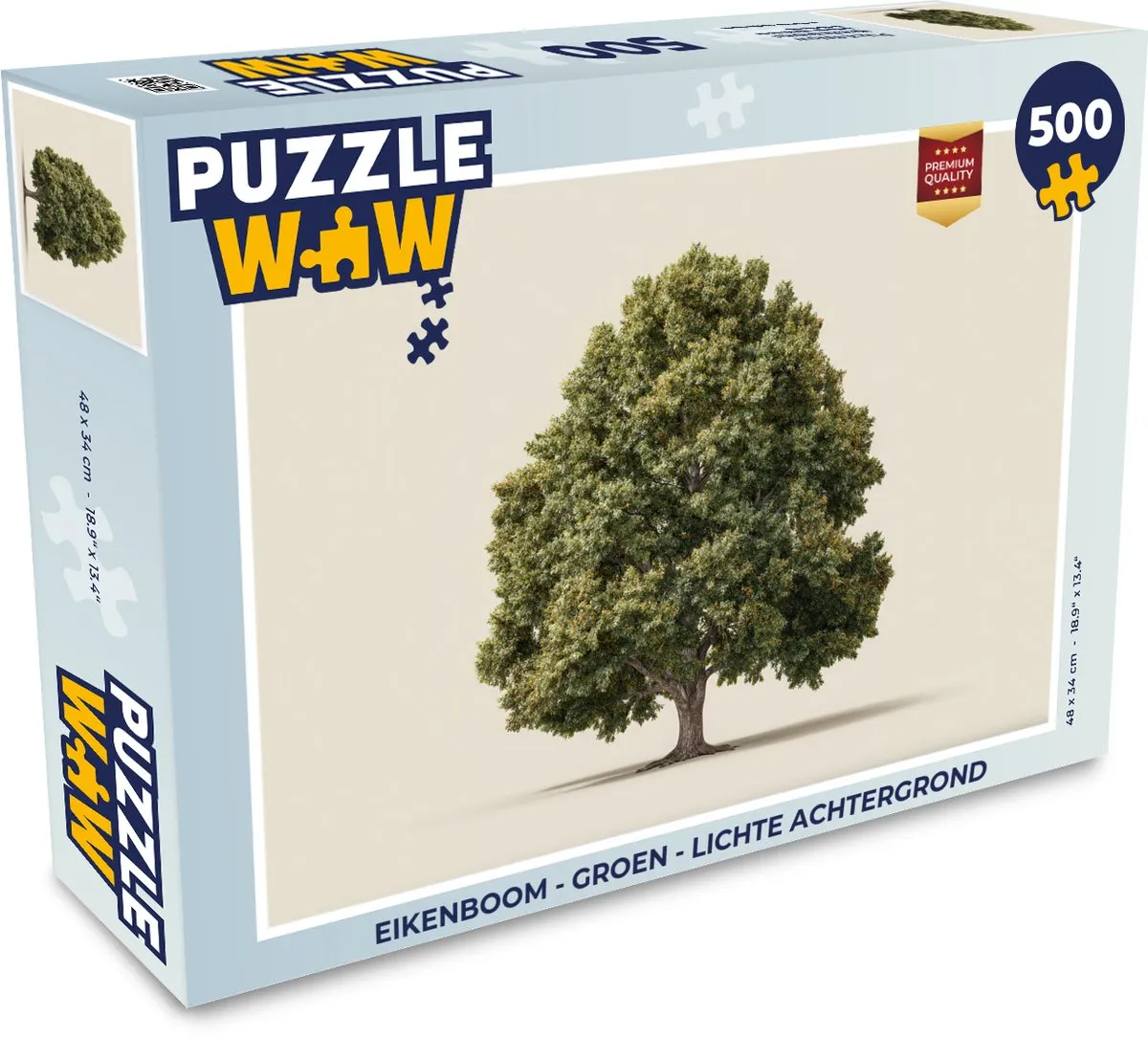 PuzzleWow Eikenboom Legpuzzel 500 Stuks - Groen