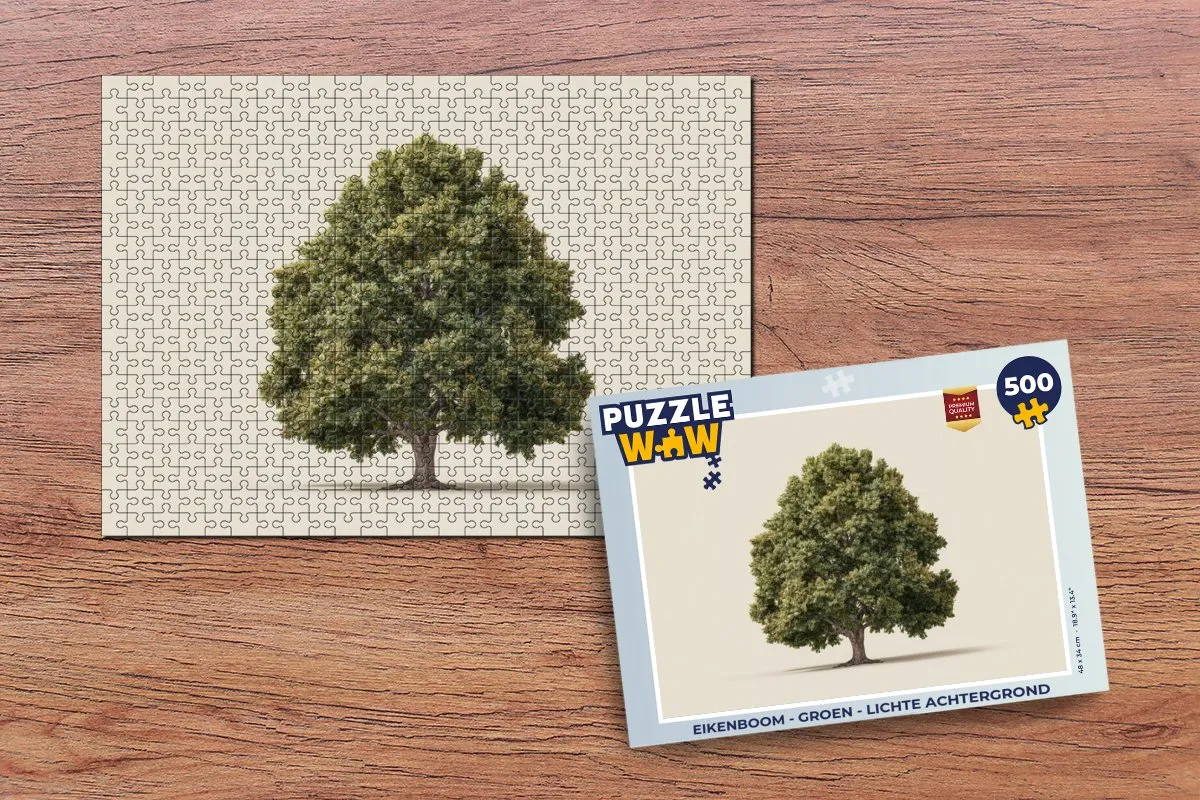 PuzzleWow Eikenboom Legpuzzel 500 Stuks - Groen