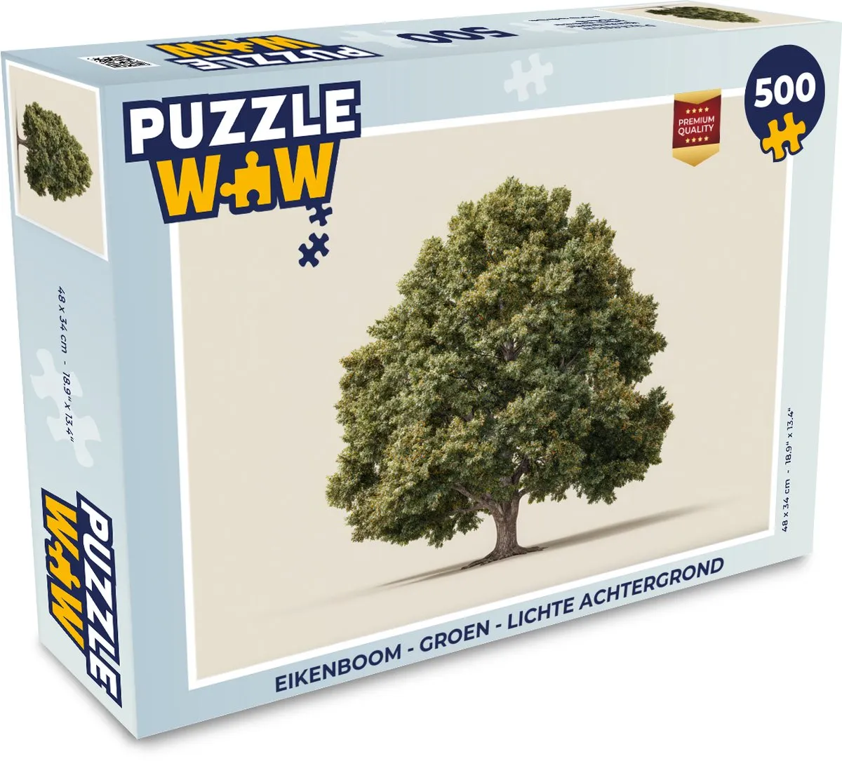 PuzzleWow Eikenboom Legpuzzel 500 Stuks - Groen