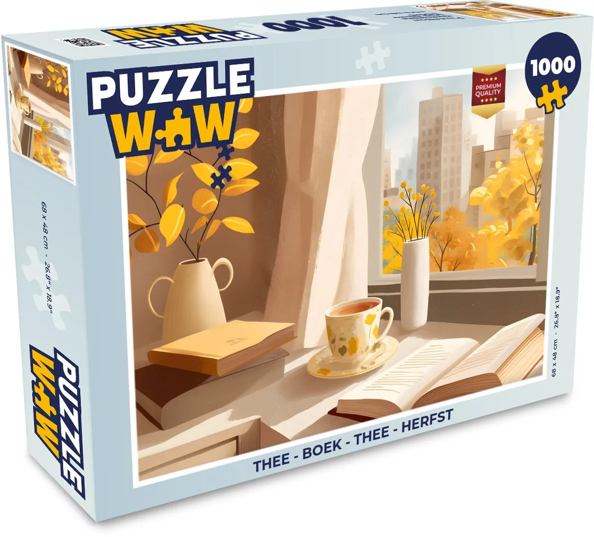 PuzzleWow Thee Herfst Legpuzzel 1000 Stuks - MPN 8721374591063