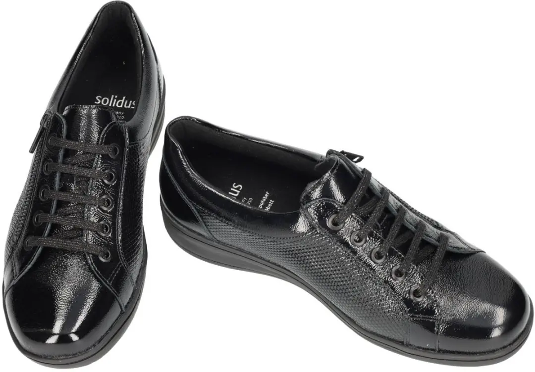 Solidus -Dames - zwart - sneakers - maat 39.5 - afbeelding 5 van 6