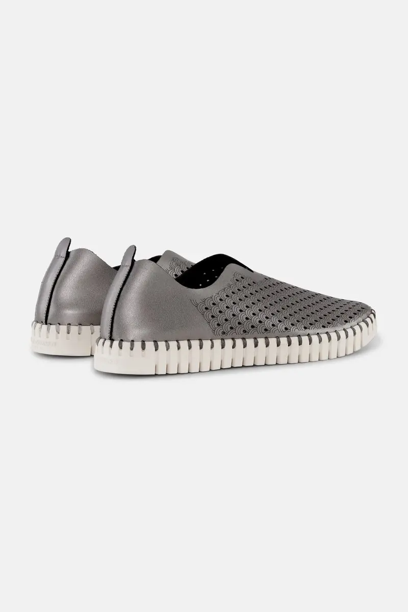 Ilse Jacobsen TULIP3576 Instappers - Gun Metal Metallic - afbeelding 5 van 6