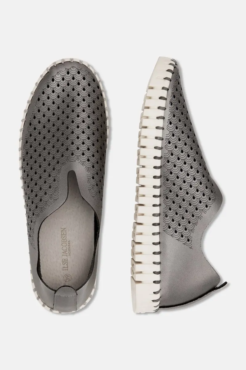 Ilse Jacobsen TULIP3576 Instappers - Gun Metal Metallic - afbeelding 6 van 6