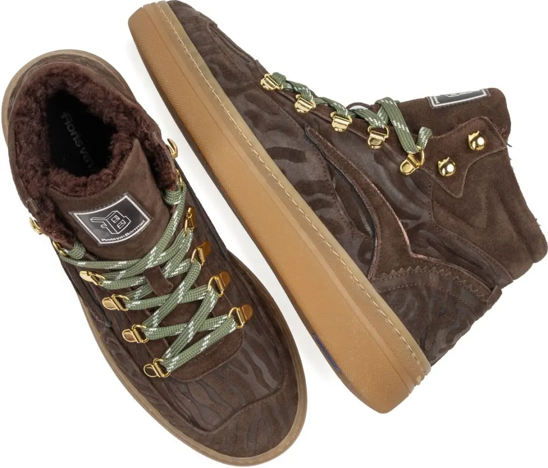 Floris Van Bommel SFW-10175 Fygi Sneakers - Bruin - afbeelding 3 van 5