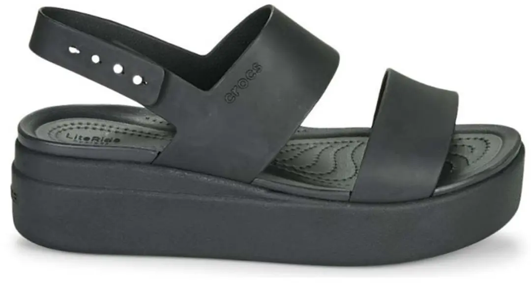 Crocs Brooklyn Low Wedge Sandalen 42-43 - Zwart - afbeelding 2 van 6