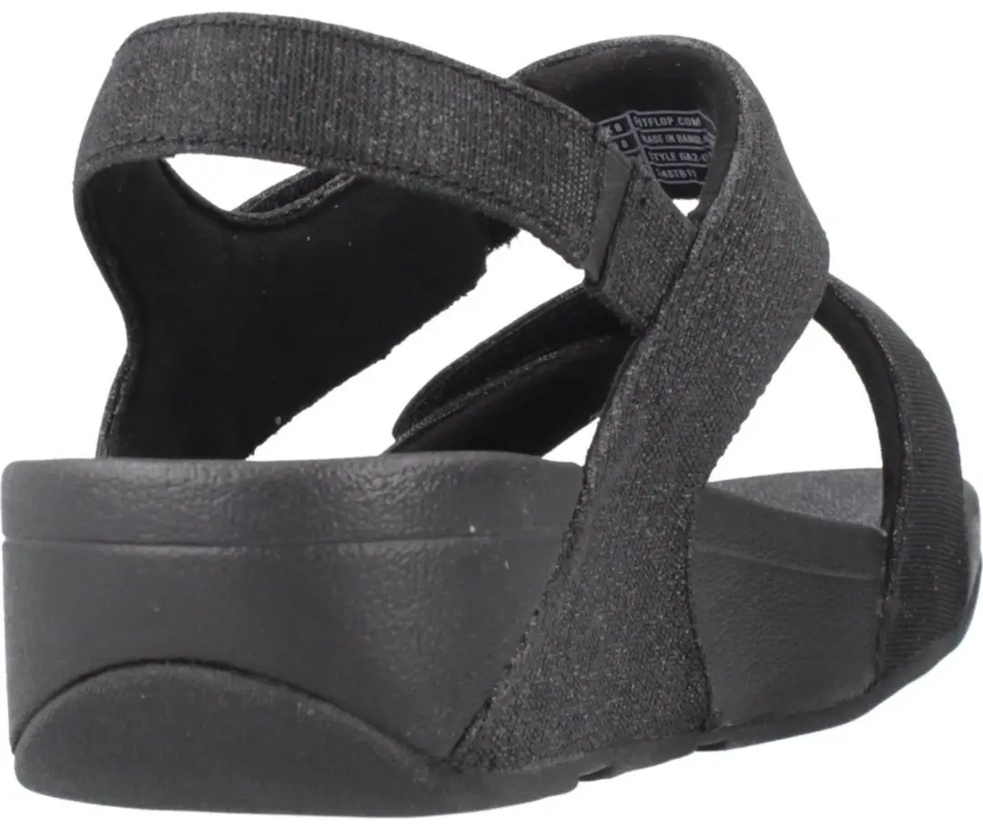 FitFlop Lulu Shimmerlux Sandalen - 36 - Zwart - afbeelding 5 van 6