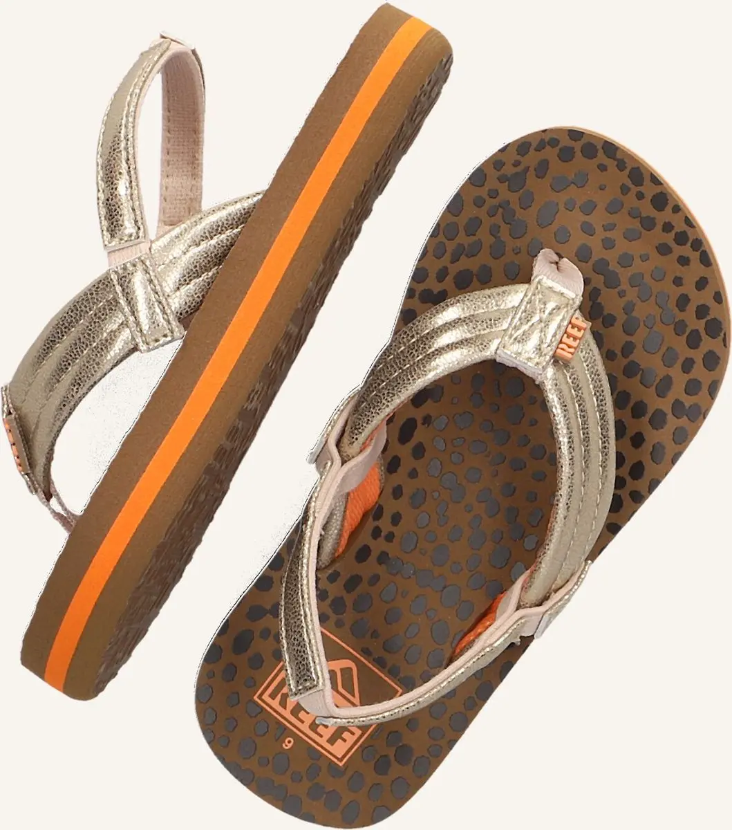 Reef Little Ahiwild Teenslipper 26 - Bruin/Goud - afbeelding 6 van 6
