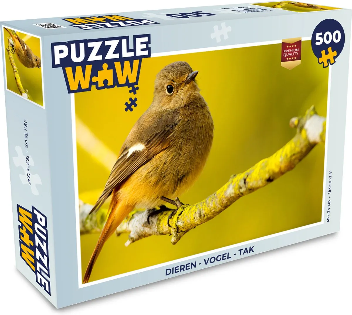 PuzzleWow Vogel Tak Legpuzzel 500 Stuks
