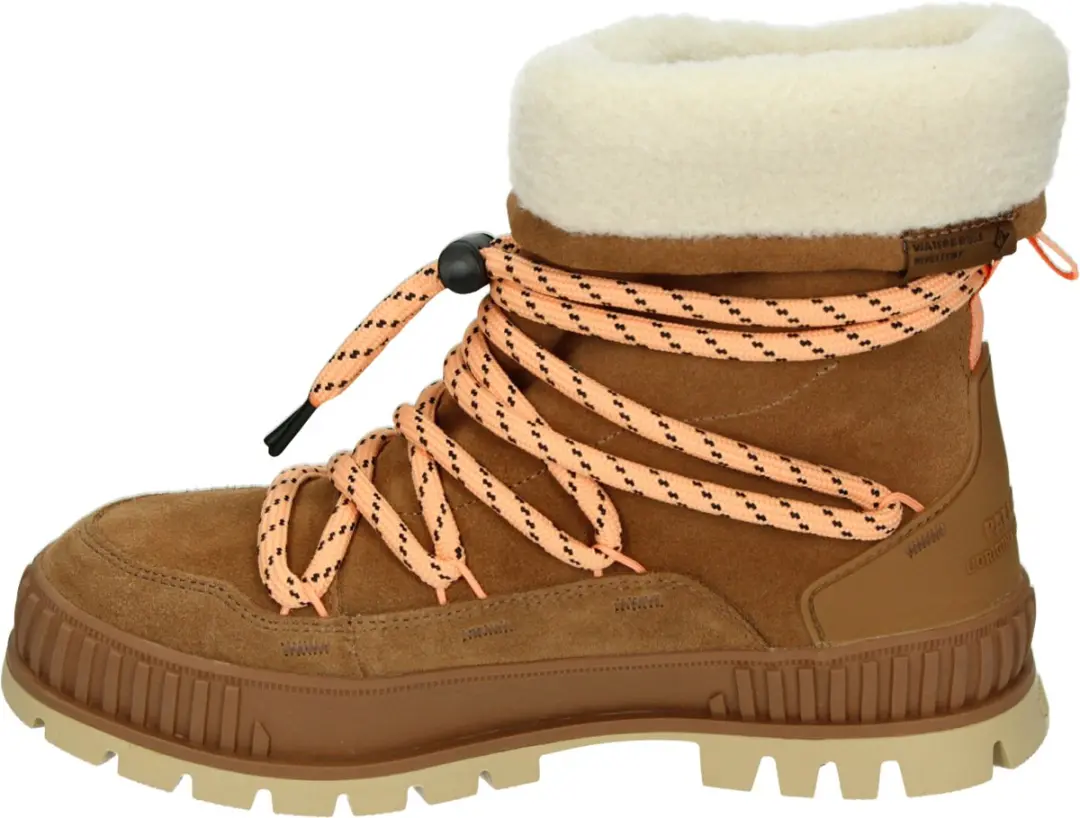 Palladium PALLASHOCK HIVER Dames Veterschoenen - Cognac 38 - afbeelding 6 van 6